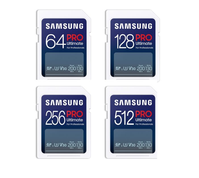 Samsung SD Card PRO Ultimate Memory Card 64/128/256/512GB